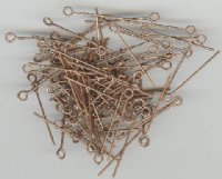 100 1" 24ga Antique Copper Eye Pins
